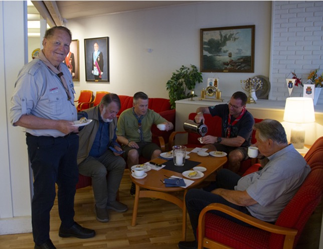 Nicolai Kiær Holter holdt et fascinerende foredrag med tittelen «Speidingens opprinnelse og paralleller til frimureriet»